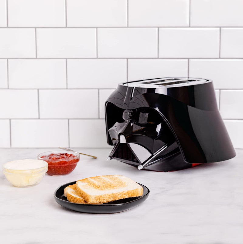 Uncanny Brands Star Wars Darth Vader Halo Toaster - Lights-Up And Makes Lightsaber Sounds - Image 4
